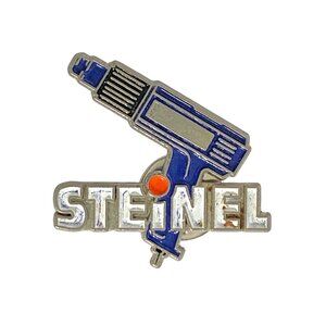 Steinel Heat Gun Enamel Pin Advertising Badge With Secure Clasp
